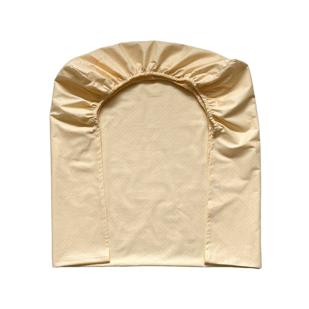 Detská plachta do postieľky 60 × 120 – bodky na zlatom