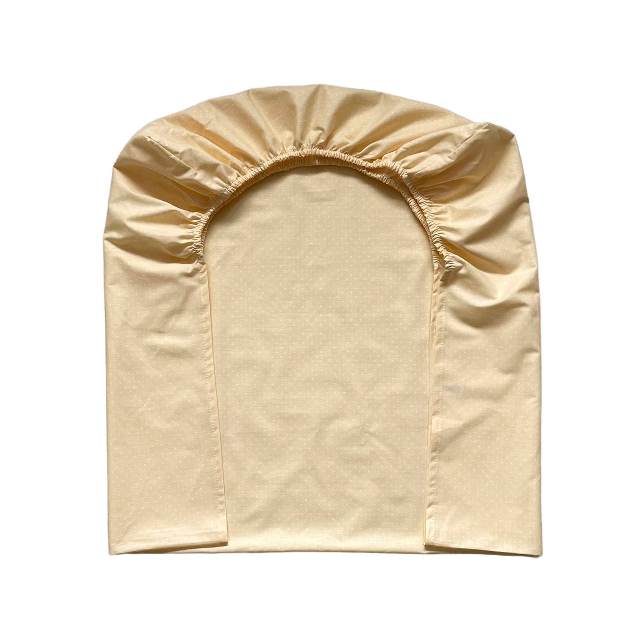 Detská plachta do postieľky 60 × 120 – bodky na zlatom
