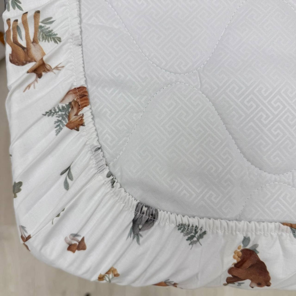 Detská plachta do postieľky 60 × 120 cm – lesné zvieratká
