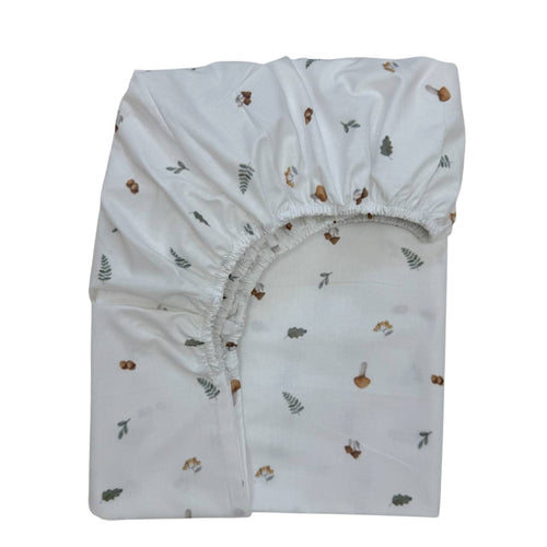 Detská plachta do postieľky 60 × 120 cm – huby