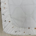 Detská plachta do postieľky 60 × 120 cm – huby