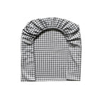 Flanelová napínacia plachta do postieľky 120 × 60 cm – Kocka sivo-biela