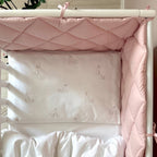 Komplet do postieľky pre novorodenca Baby Dream New – Zajačik so psíkom béžovo-púdrová