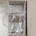 Komplet do postieľky pre novorodenca Baby Dream New – Autíčka bledomodrá