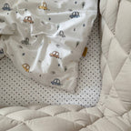 Komplet do postieľky pre novorodenca Baby Dream New – Autíčka bledomodrá