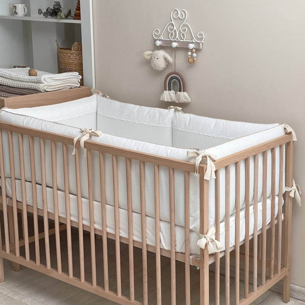 Detský komplet do postieľky Teddy – mliečna