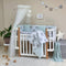Komplet do postieľky pre bábätko Happy Night – sloníky mätové