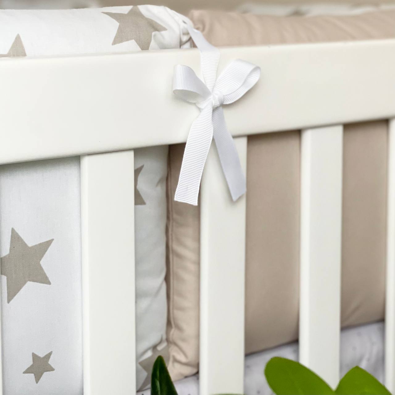 Komplet do postieľky pre bábätko Happy Night – hviezda béžová