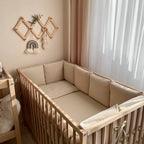 Kompletný set do postieľky Velvet – moka