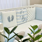 Set do postieľky Art Design – Geometria modrá