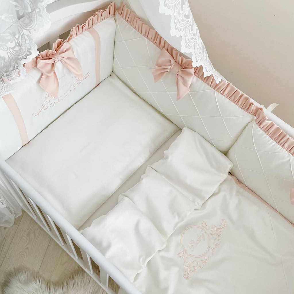 Sada do postieľky pre bábätko Belissimo – broskyňová