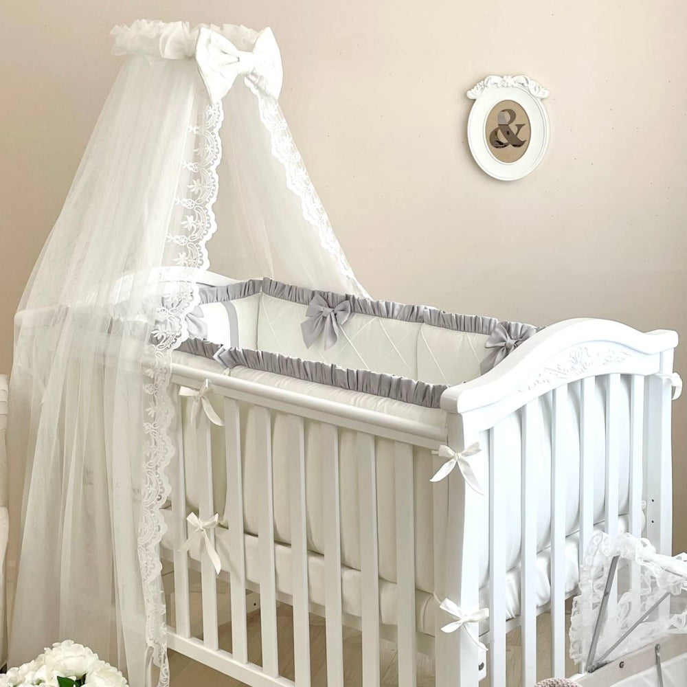 Sada do postieľky pre bábätko Belissimo – svetlosivá