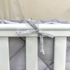 Výbava do postieľky Baby Mix – Teddy sivá