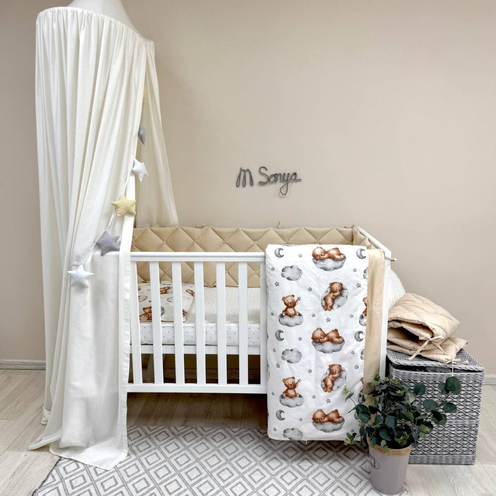 Výbava do postieľky Baby Mix – Teddy béžová