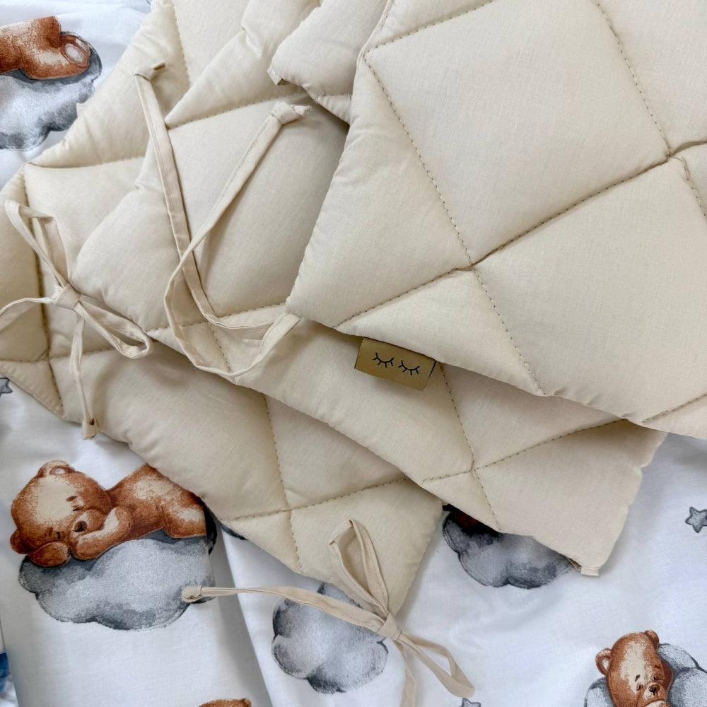Výbava do postieľky Baby Mix – Teddy béžová
