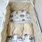 Výbava do postieľky Baby Mix – Teddy béžová