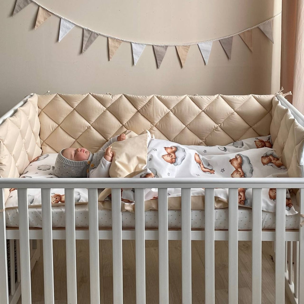 Výbava do postieľky Baby Mix – Teddy béžová