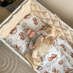 Výbava do postieľky Baby Mix – Teddy béžová