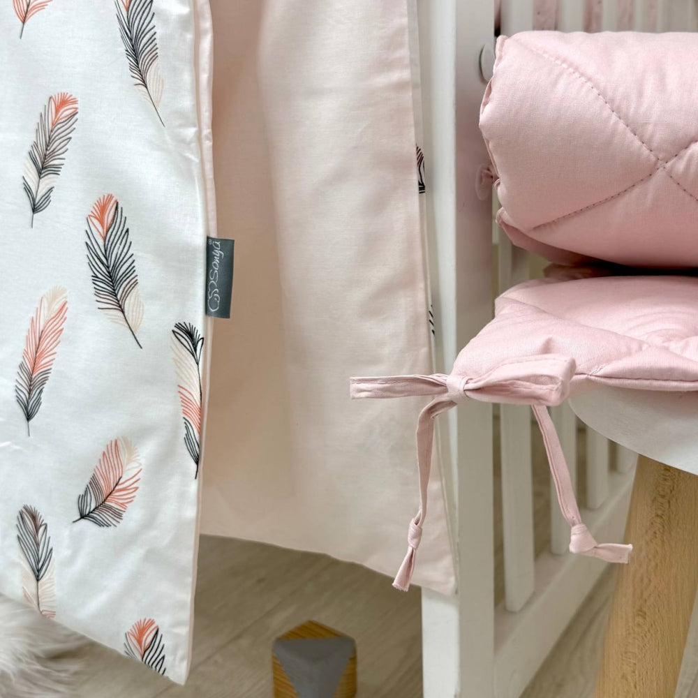 Výbava do postieľky Baby Mix – Pierko púdrové