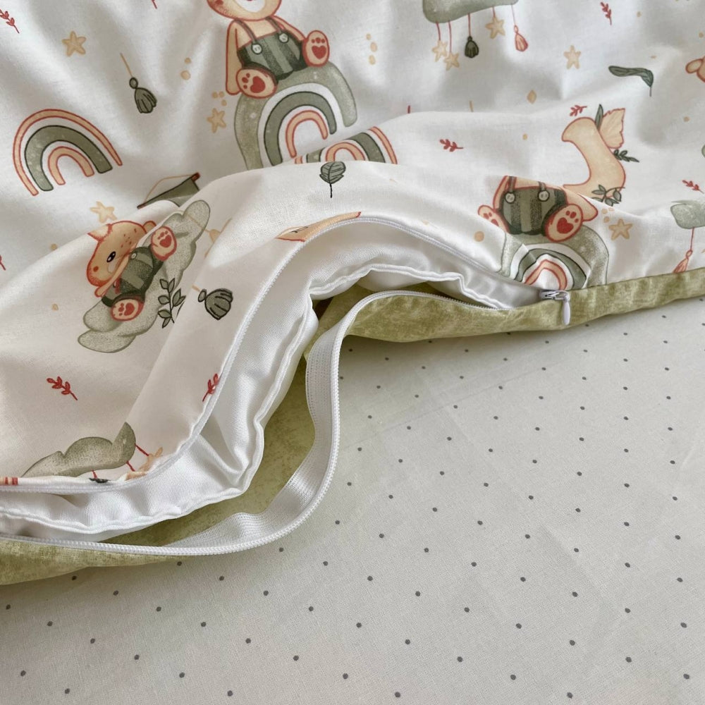 Výbava do postieľky Baby Mix – Medvedík boy mätová