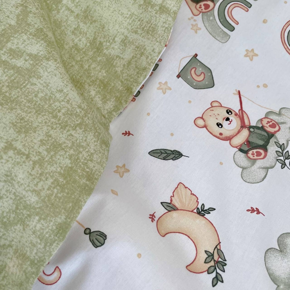 Výbava do postieľky Baby Mix – Medvedík boy mätová