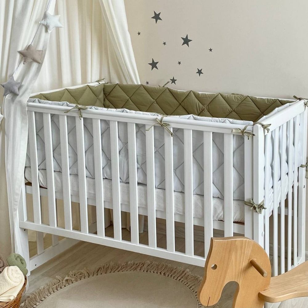 Výbava do postieľky Baby Mix – Medvedík boy mätová