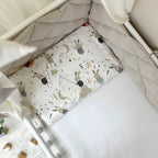 Výbava do postieľky Baby Mix – Zajačiky na rebríku béžový