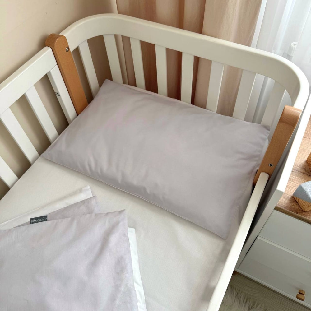 Bavlnená posteľná súprava Univerzálna strieborná