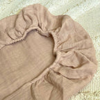 Mušelínová plachta do kočíka béžová