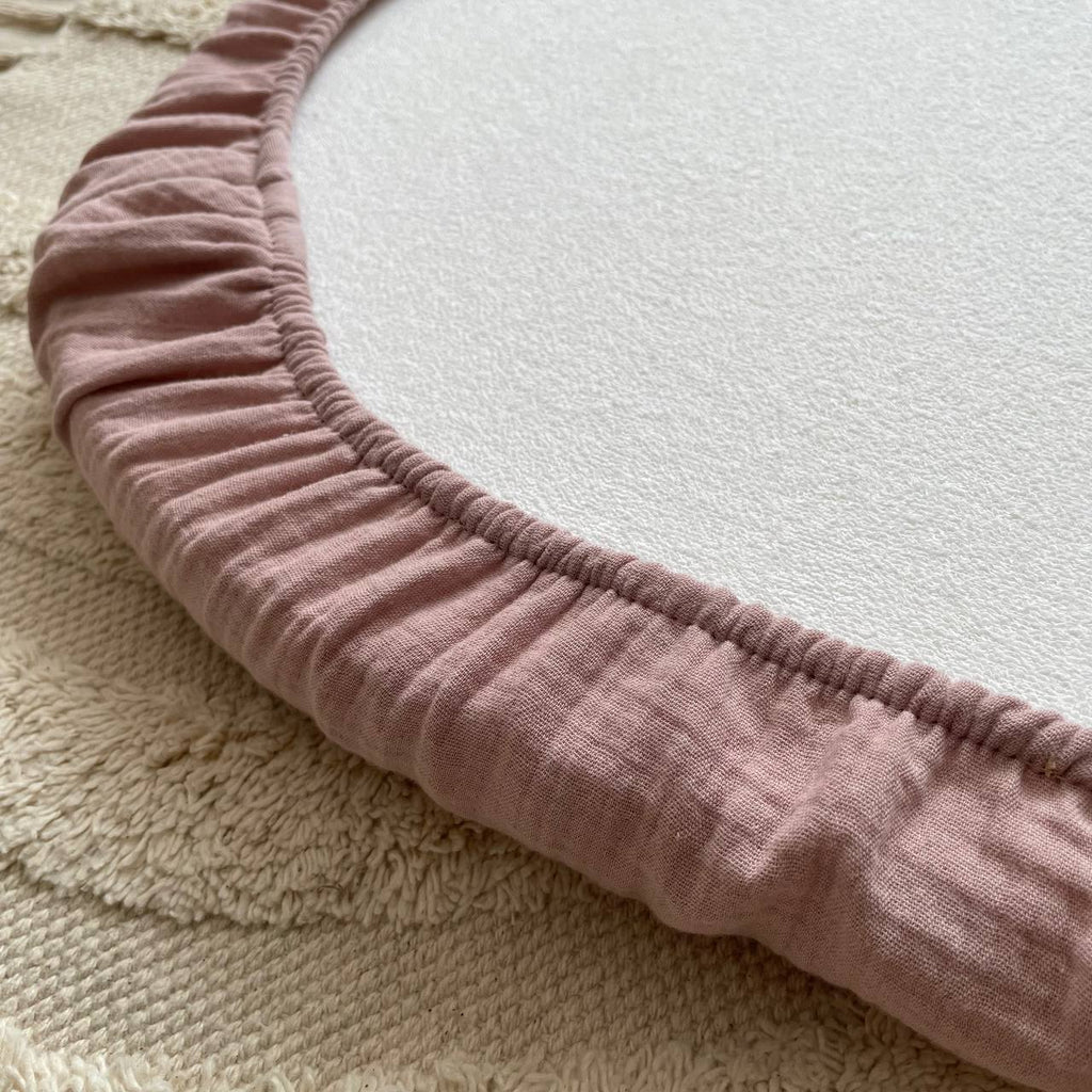 Mušelínová plachta do kočíka púdrová