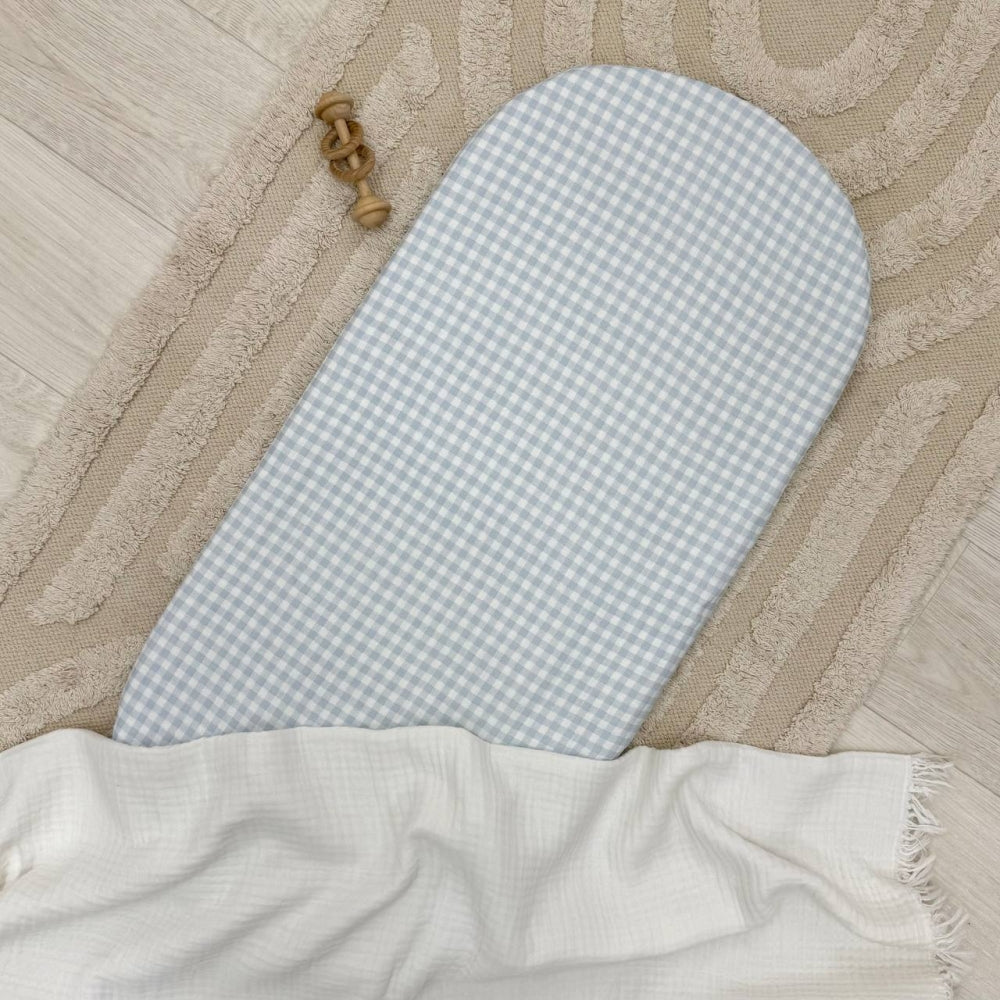 Mušelínová plachta do kočíka – klietka modrá