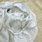 Mušelínová plachta do kočíka Baby Dear 45 × 80 cm – modrá