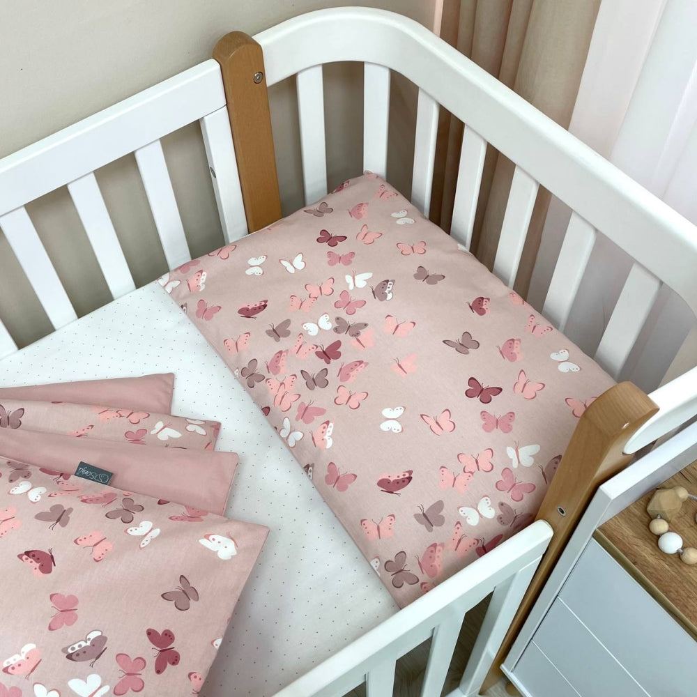 Detská posteľná súprava do postieľky Baby Dream – Motýle