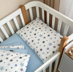 Detská posteľná súprava do postieľky Baby Dream Stars – modrá