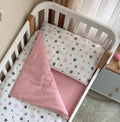 Detská posteľná súprava do postieľky Baby Dream Stars – púdrová