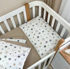 Detská posteľná súprava do postieľky Baby Dream Stars – béžová