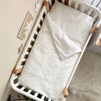 Detská posteľná súprava do postieľky Baby Dream – Zajačik so psíkom béžovo-púdrová