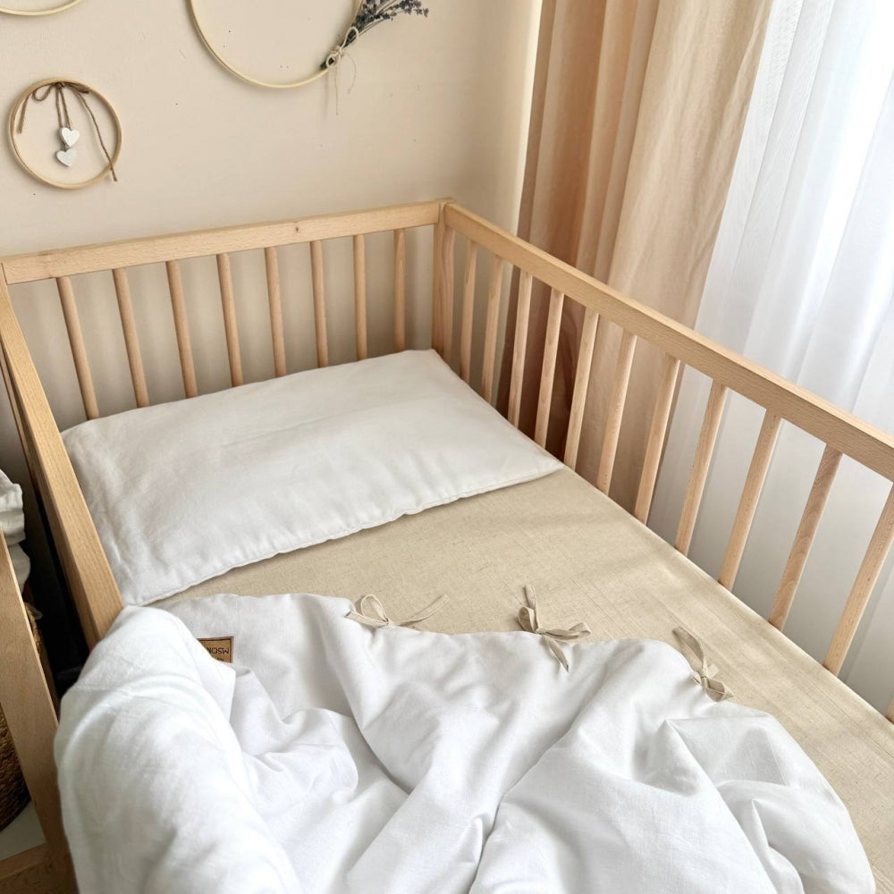 Ľanová súprava obliečok ľan, biela