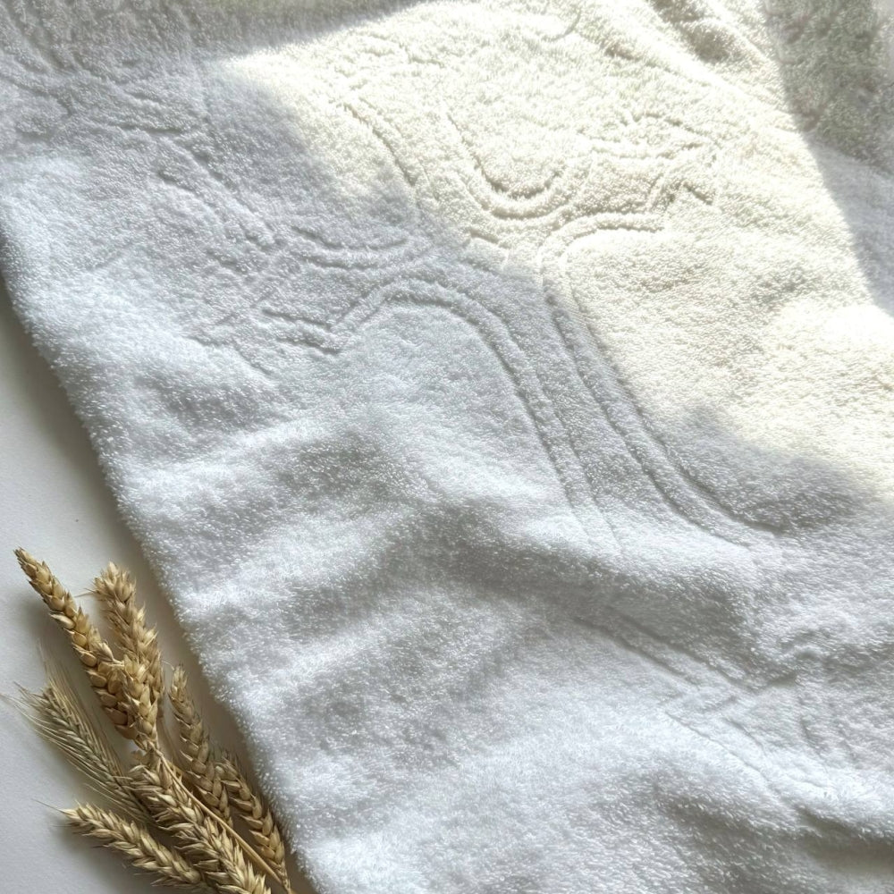 Froté krstná plienka pre bábätko Anjeliky – biela (bez rožka)