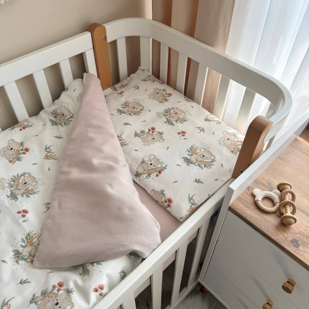 Flanelová posteľná súprava do postieľky koala
