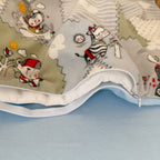 Flanelová posteľná súprava do postieľky Náhradná posteľná bielizeň z flanelu Patchwork