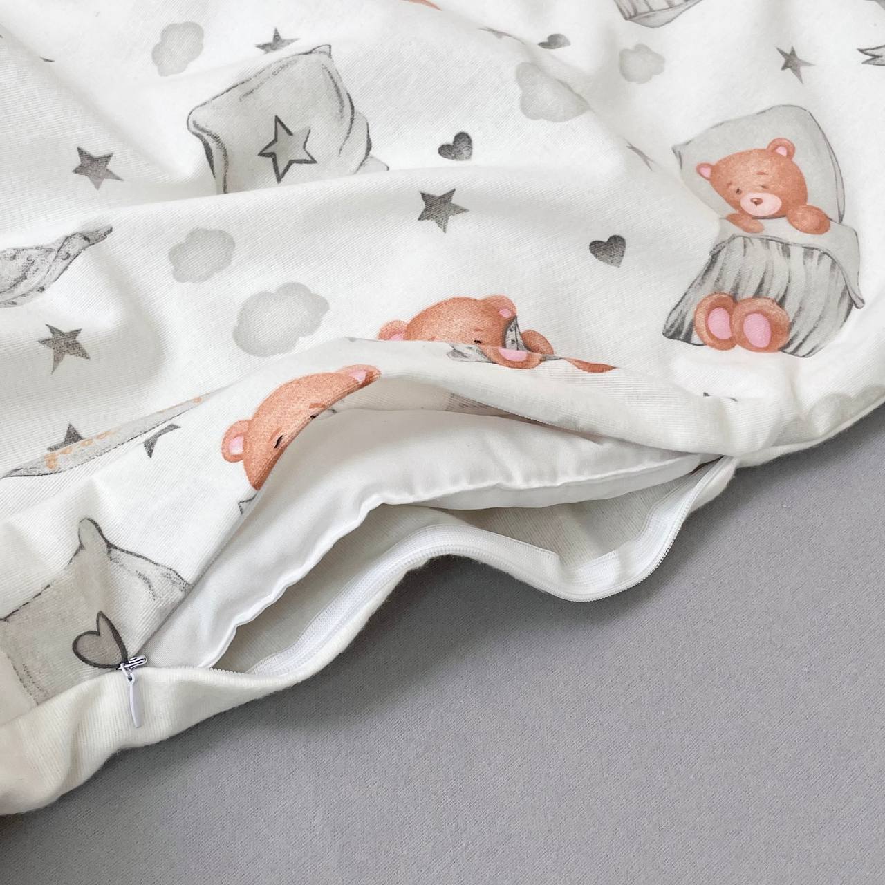 Flanelová posteľná súprava do postieľky Teddy – so zajačikom