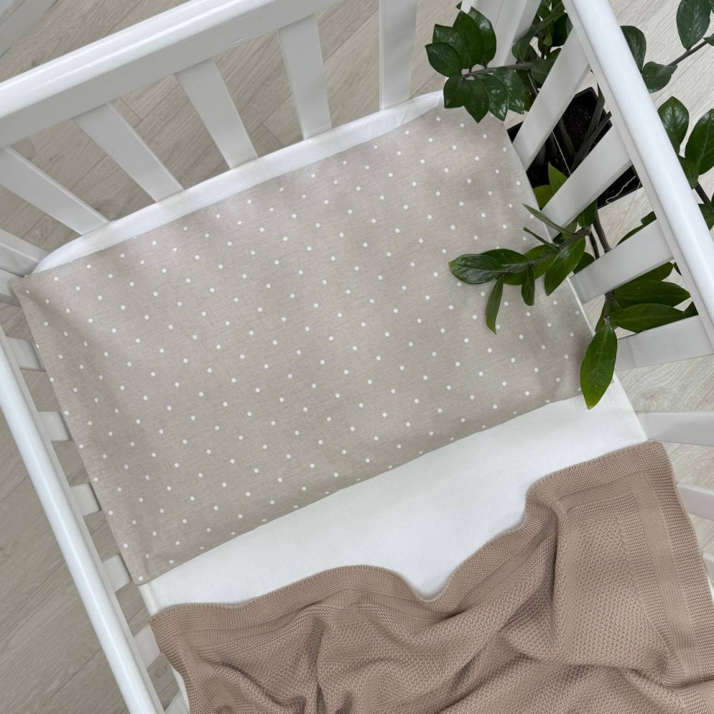 Obliečka na vankúš 40 × 60 cm Bodky na béžovom
