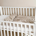 Obliečka na paplón do postieľky 90 × 110 cm Hviezdna obloha na béžovej