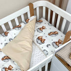 Bavlnená posteľná súprava do postieľky Baby Mix – Teddy béžová