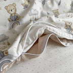Bavlnená posteľná súprava do postieľky Baby Mix – Medvedík boy modrá