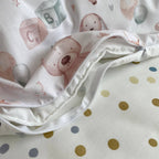Bavlnená posteľná súprava do postieľky Baby Mix – Mäkké hračky