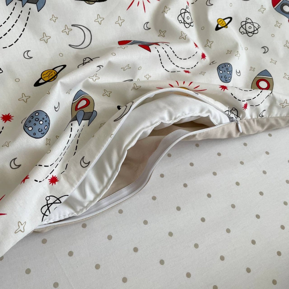 Bavlnená posteľná súprava do postieľky Baby Mix – Rakety