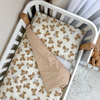 Bavlnená posteľná súprava do postieľky Baby Mix – Plyšové medvedíky