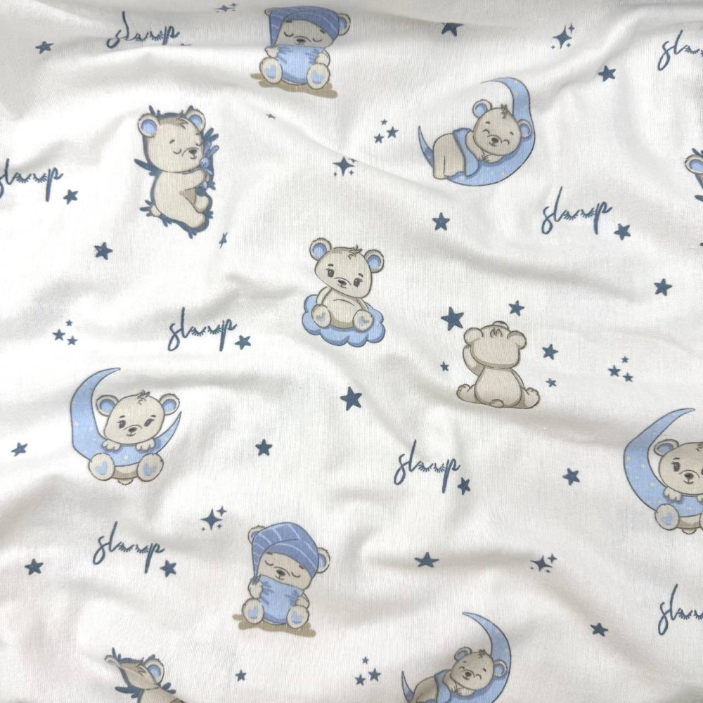 Flanelová plienka pre bábätko Sleep modrý